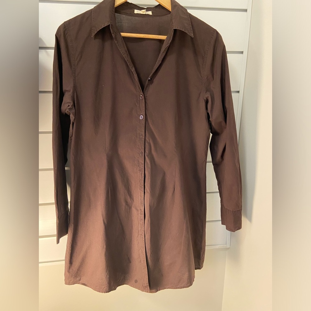 Eileen Fisher 🤎 shirt-dress, small